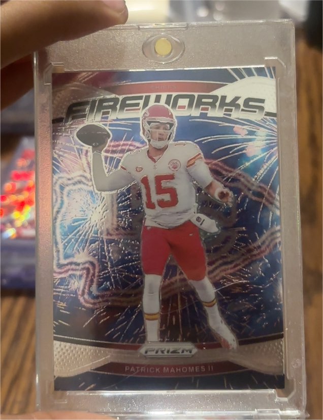 2024 Panini Prizm Fireworks #1 Patrick Mahomes II — front