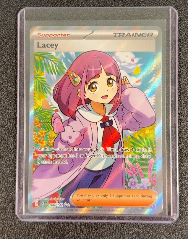 2024 Pokémon SV07: Stellar Crown #166/142 Lacey — front