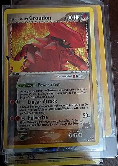 2021 Pokémon Celebrations #9 Team Magma's Groudon — front