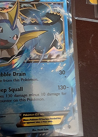 2016 Pokémon Generations #24 Vaporeon-EX — front