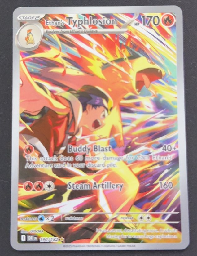 2025 Pokémon #190 Ethan's Typhlosion — front