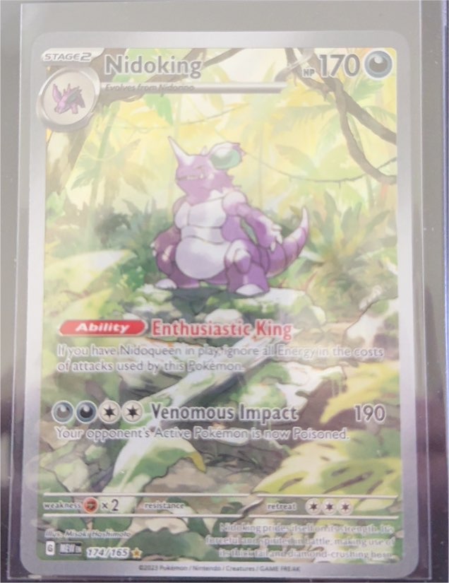 2023 Pokémon Scarlet & Violet 151 #174/165 Nidoking Illustration Rare — front