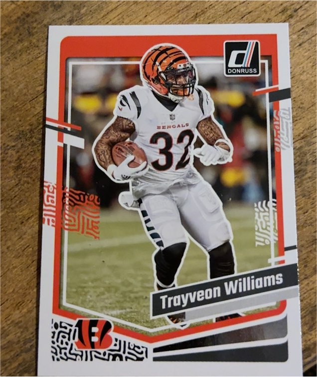 2023 Donruss #59 Trayveon Williams Cincinnati Bengals — front