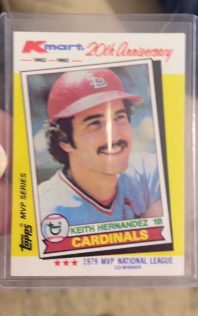 1982 Topps Kmart 20th Anniversary #36 Keith Hernandez — front