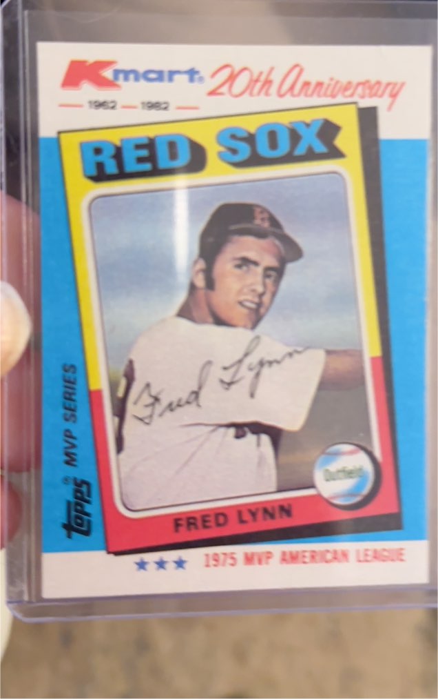 1982 Topps Kmart 20th Anniversary #27 Fred Lynn — front
