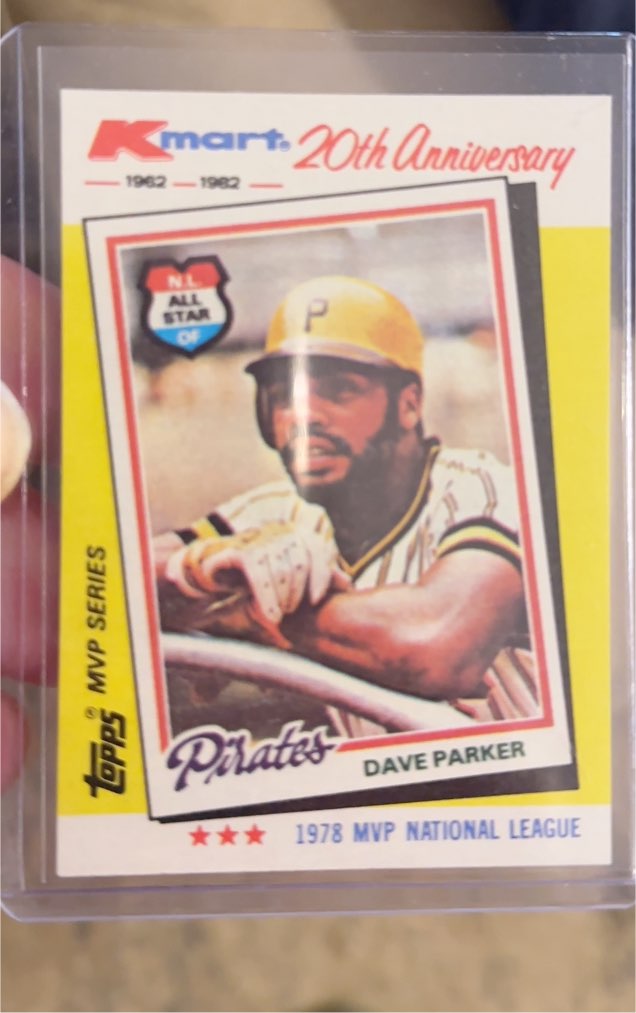 1982 Topps Kmart 20th Anniversary #34 Dave Parker — front