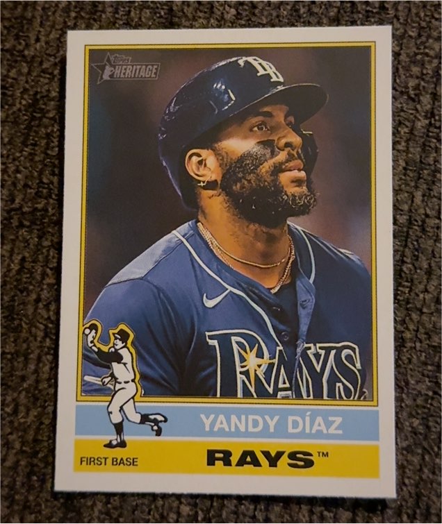 2025 Topps Heritage #215 Yandy Díaz — front