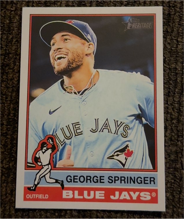 2025 Topps Heritage #393 George Springer — front