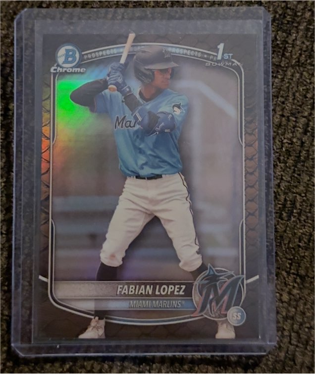 2025 Bowman Chrome #BCP-19 Fabian Lopez — front