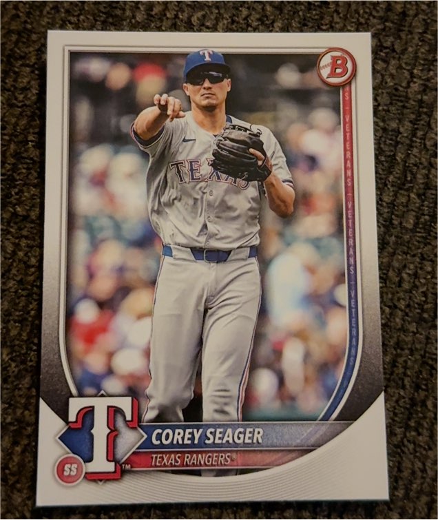 2025 Bowman #38 Corey Seager — front