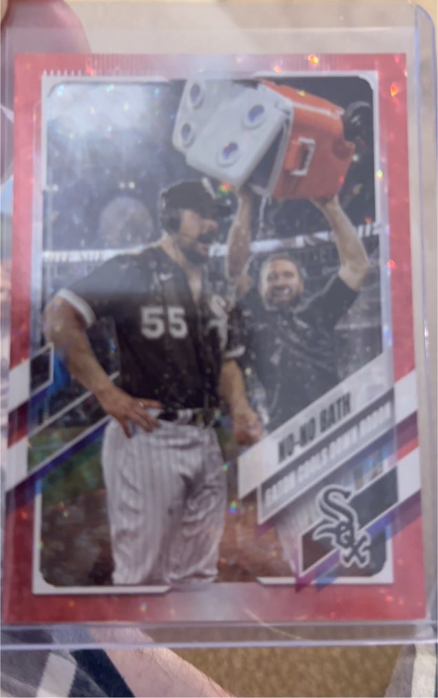 2021 Topps Update #US297 No-No Bath Carlos Rodon / Adam Eaton — front