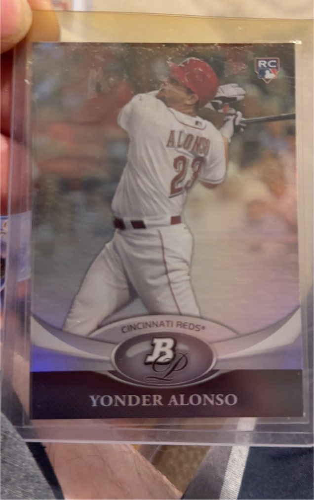 2011 Bowman Platinum #76 Yonder Alonso — front