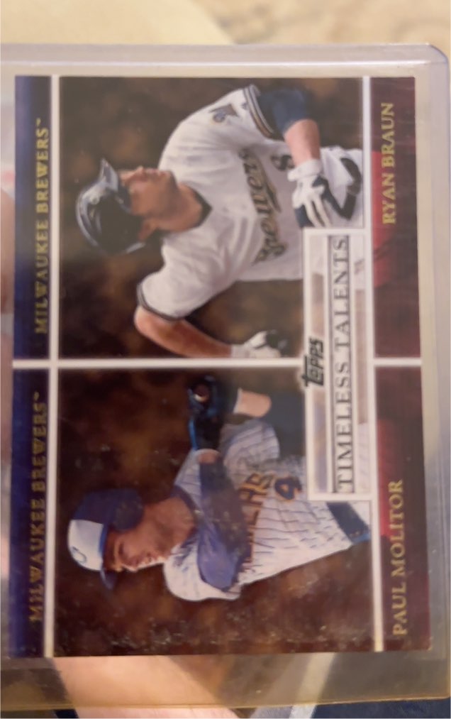 2012 Topps Timeless Talents #TT-1 Paul Molitor / Ryan Braun — front