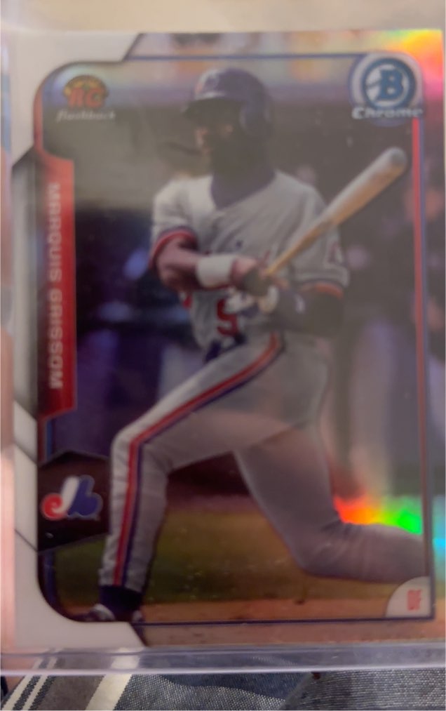 2015 Bowman Chrome Rookie Recollections #RRIMG Marquis Grissom — front