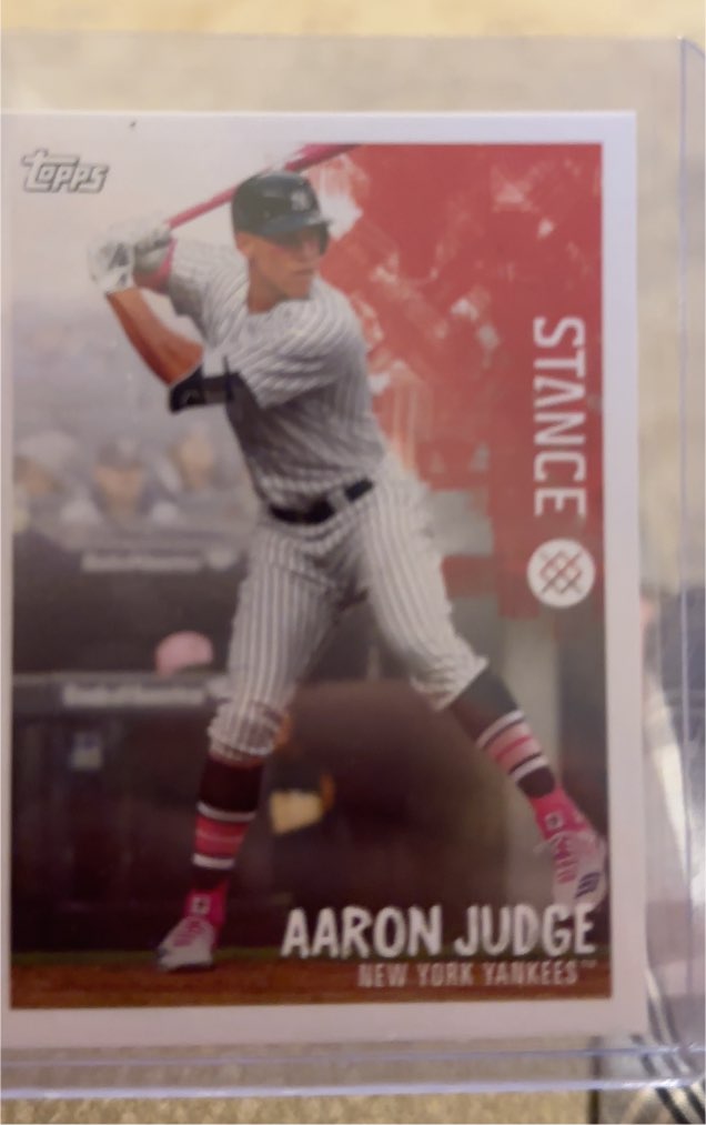2019 Topps Stickers #ST-ANCE Aaron Judge — front