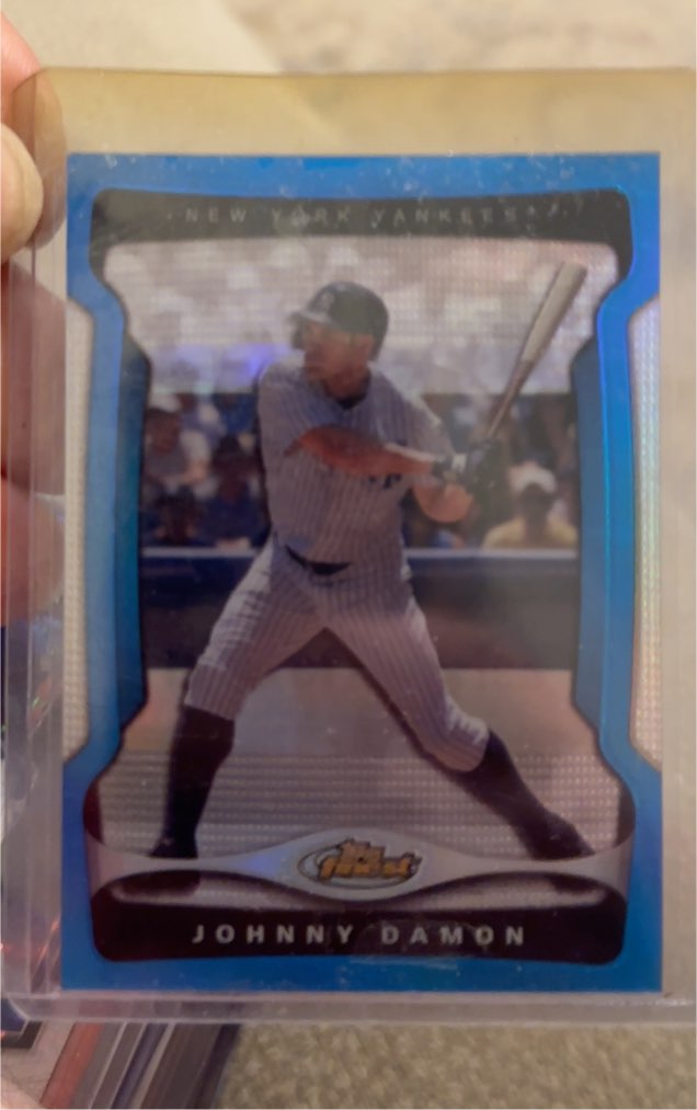 2009 Topps Finest #89 Johnny Damon — front