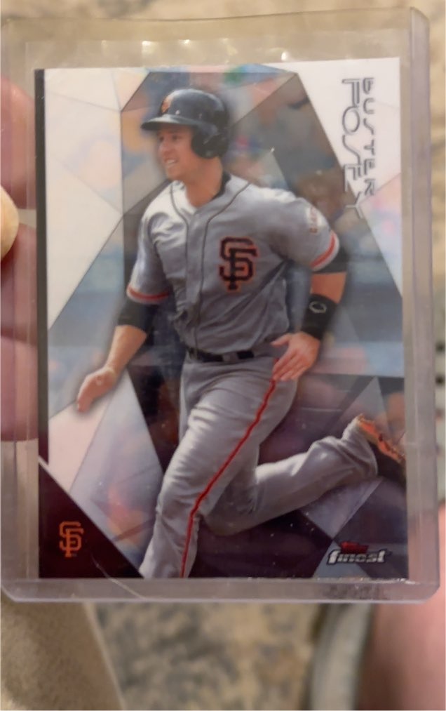 2015 Topps Finest #22 Buster Posey — front