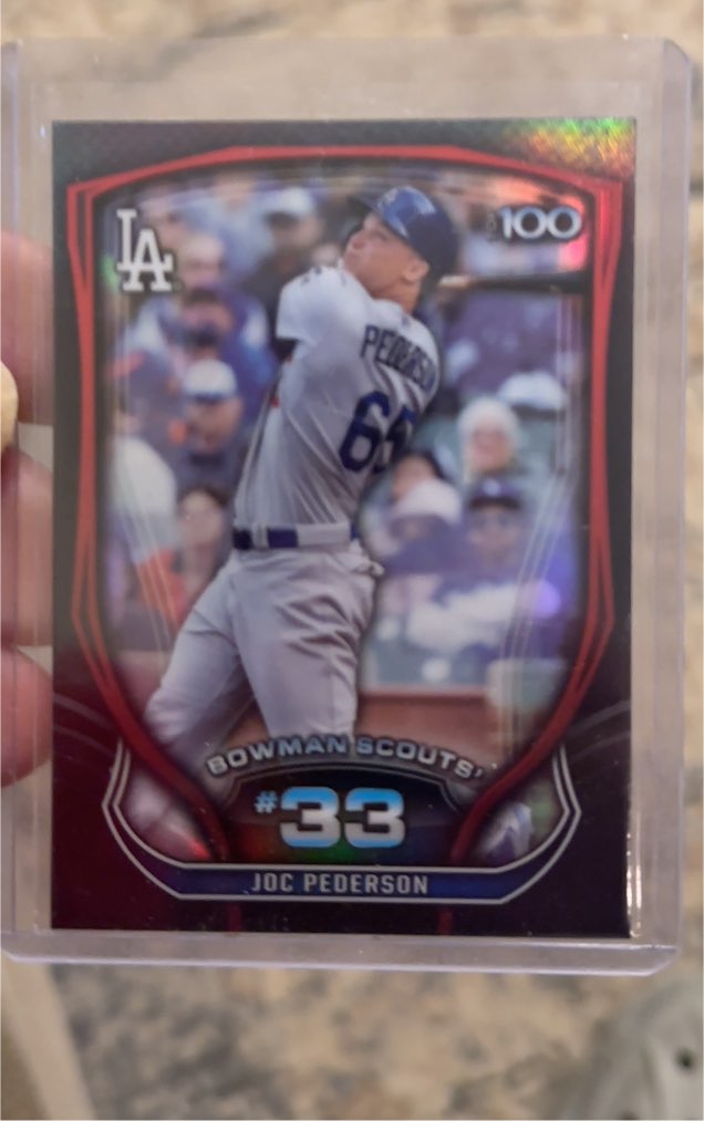 2015 Bowman Scouts' Top 100 #BTP-33 Joc Pederson — front
