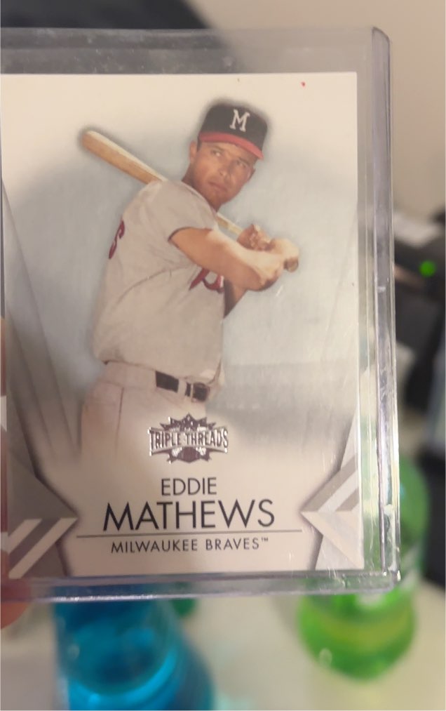 2012 Topps Triple Threads Eddie Mathews — front