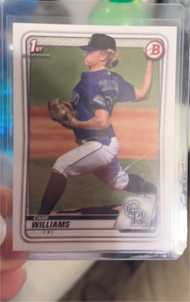2020 Bowman Draft #BD-23 Case Williams — front