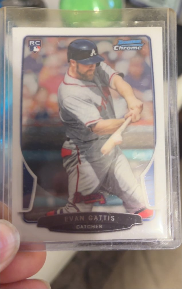 2013 Bowman Chrome #209 Evan Gattis — front