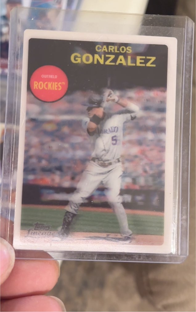 2011 Topps Lineage 3-D #T3-D7 Carlos Gonzalez — front