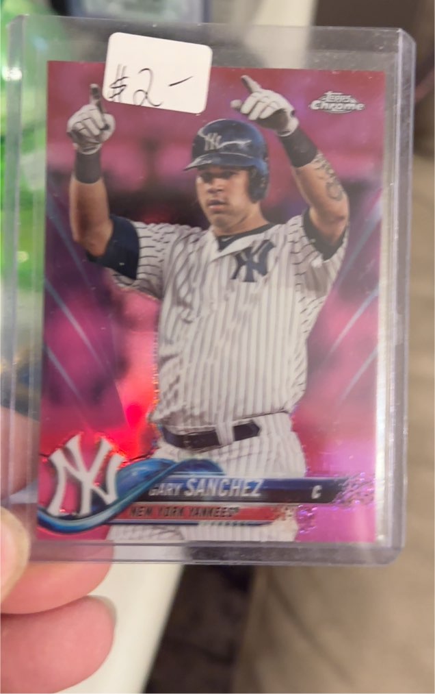 2018 Topps Chrome #182 Gary Sanchez — front