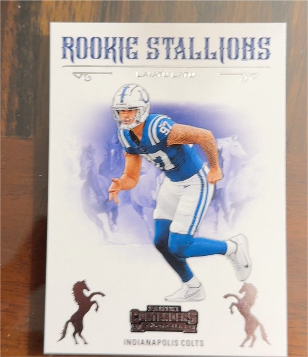 2024 Panini Contenders #25 Laiatu Latu Rookie Stallions — front