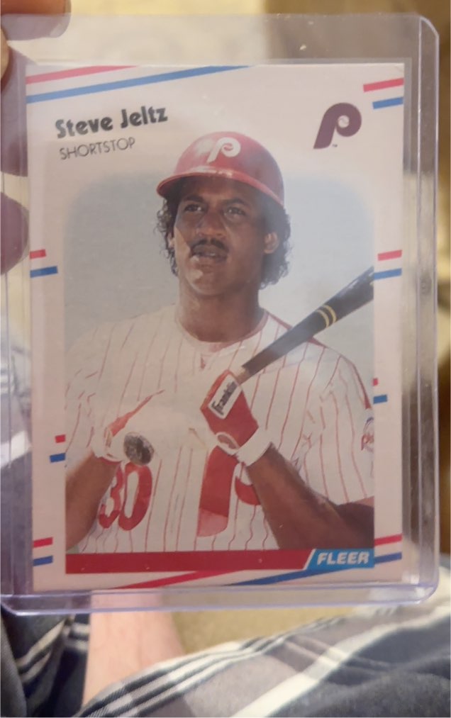 1988 Fleer #308 Steve Jeltz — front