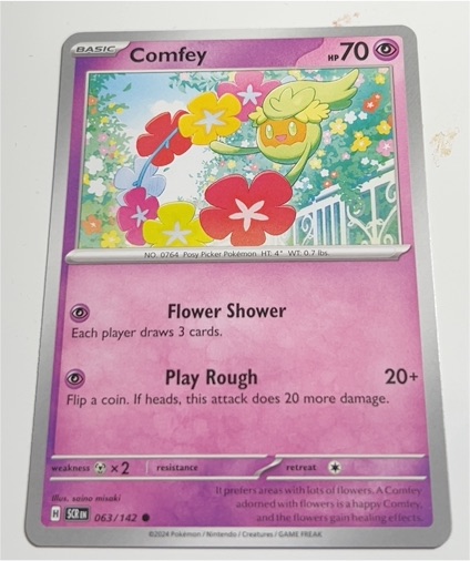 2024 Pokémon Scarlet & Violet: Stellar Crown #063 Comfey — front
