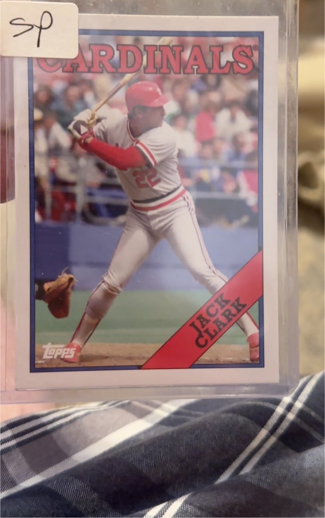 1988 Topps #380 Jack Clark — front