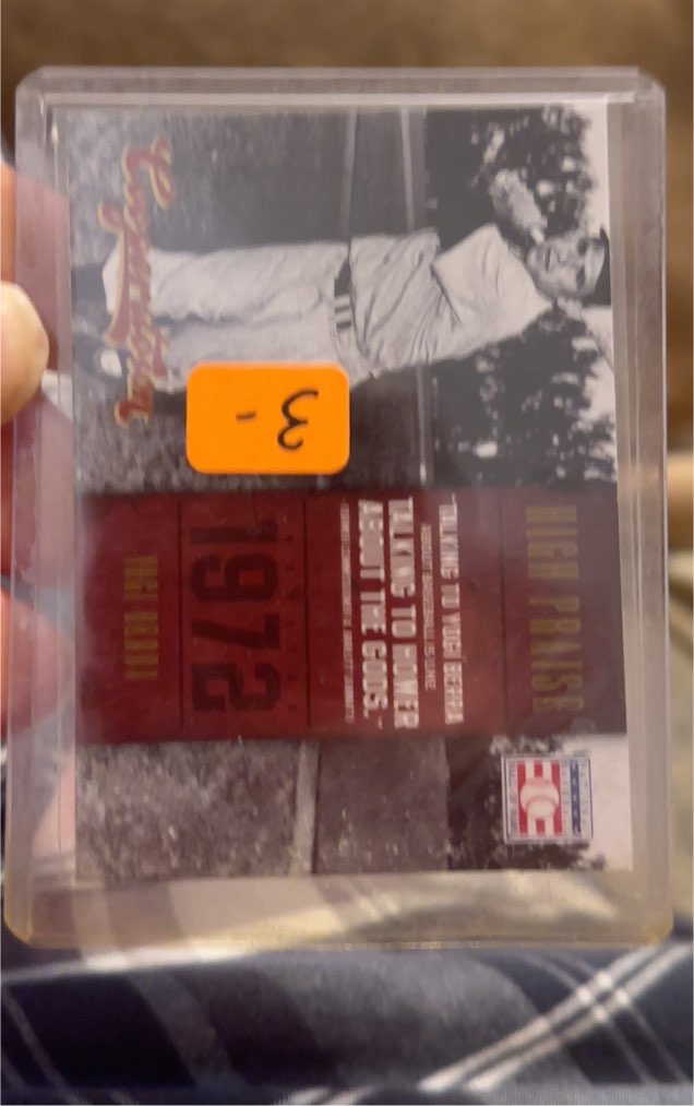 2012 Panini Cooperstown High Praise #4 Yogi Berra — front