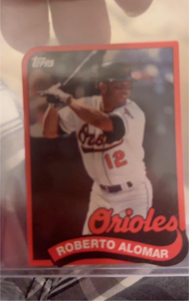 1989 Topps #12 Roberto Alomar — front