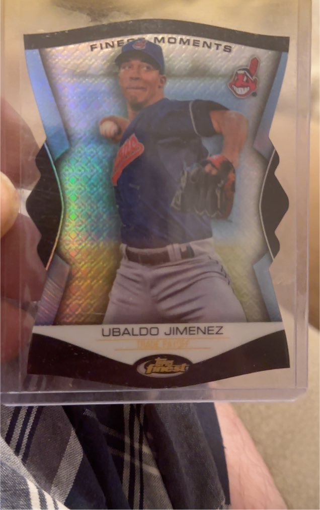 2008 Topps Finest Finest Moments #FM-UJ Ubaldo Jimenez — front