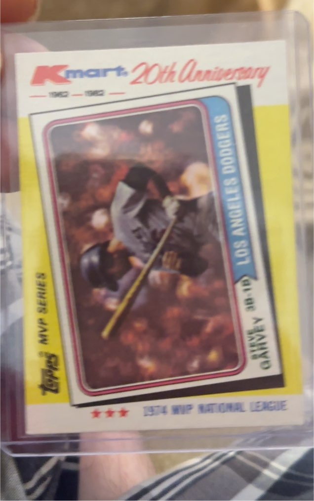1982 Topps Kmart 20th Anniversary #26 Steve Garvey — front