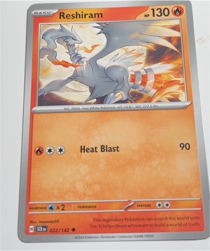 2024 Pokémon SV07: Stellar Crown #022 Reshiram — front