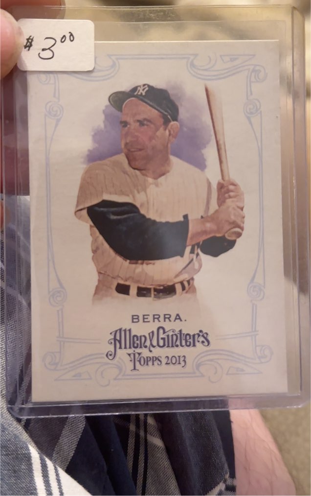 2013 Topps Allen & Ginter #327 Yogi Berra — front