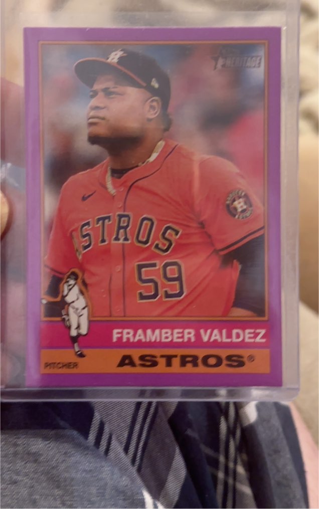 2025 Topps Heritage #335 Framber Valdez — front