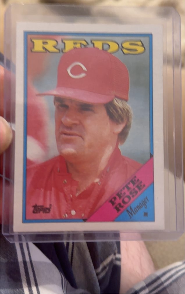 1988 Topps #475 Pete Rose — front