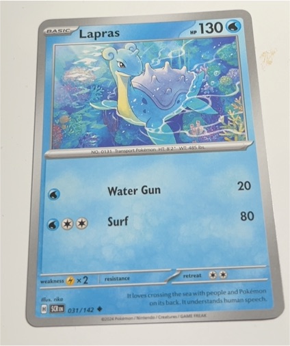 2024 Pokémon Stellar Crown #031 Lapras — front