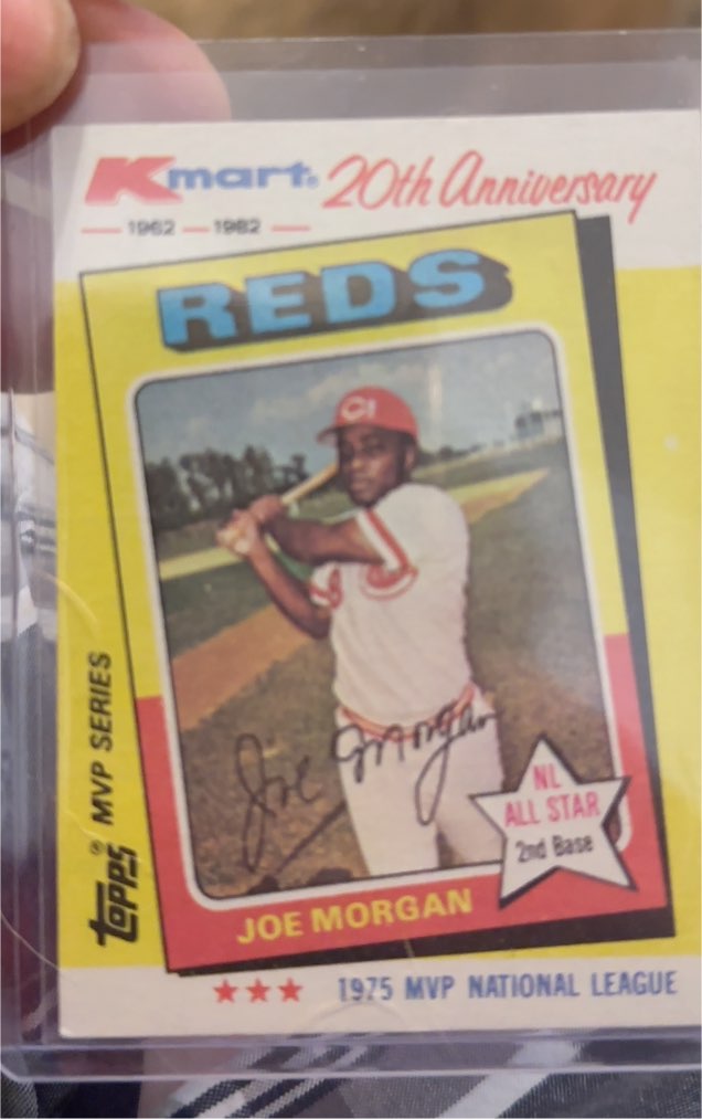 1982 Topps Kmart 20th Anniversary #28 Joe Morgan — front