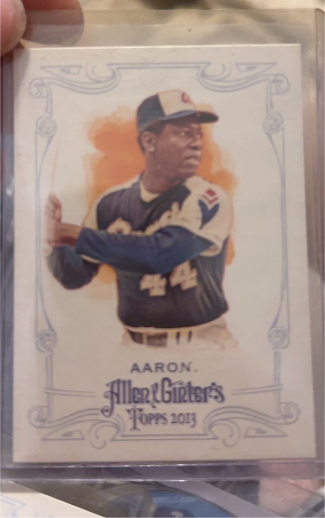 2013 Topps Allen & Ginter #67 Hank Aaron — front
