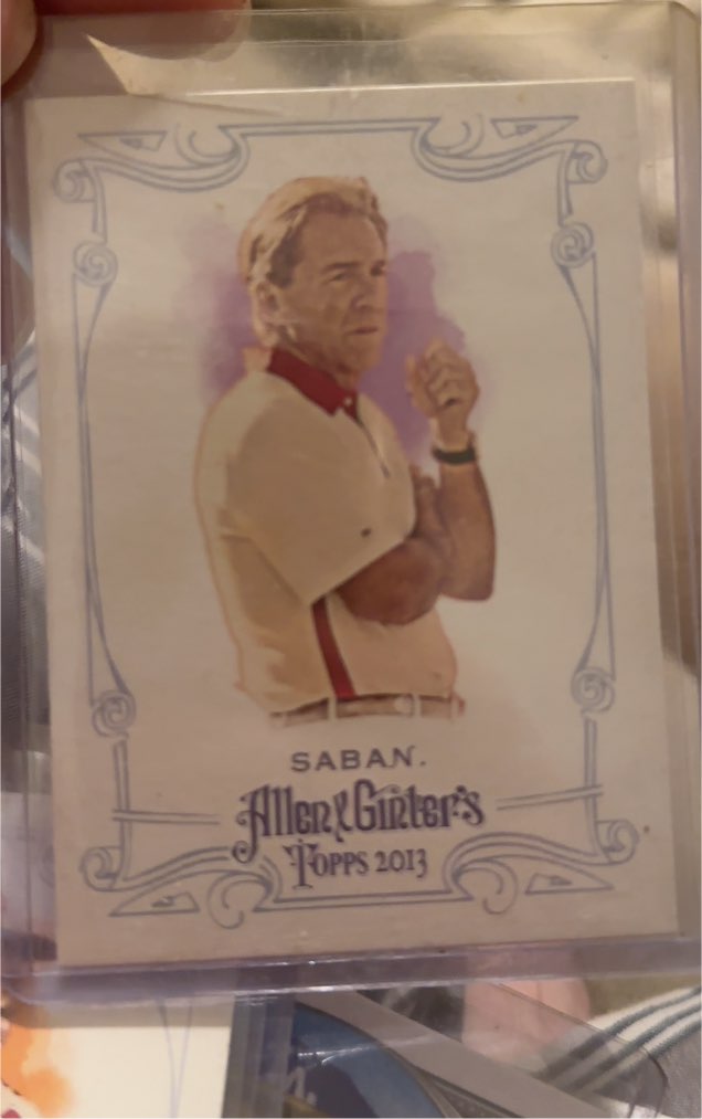 2013 Topps Allen & Ginter #244 Nick Saban — front