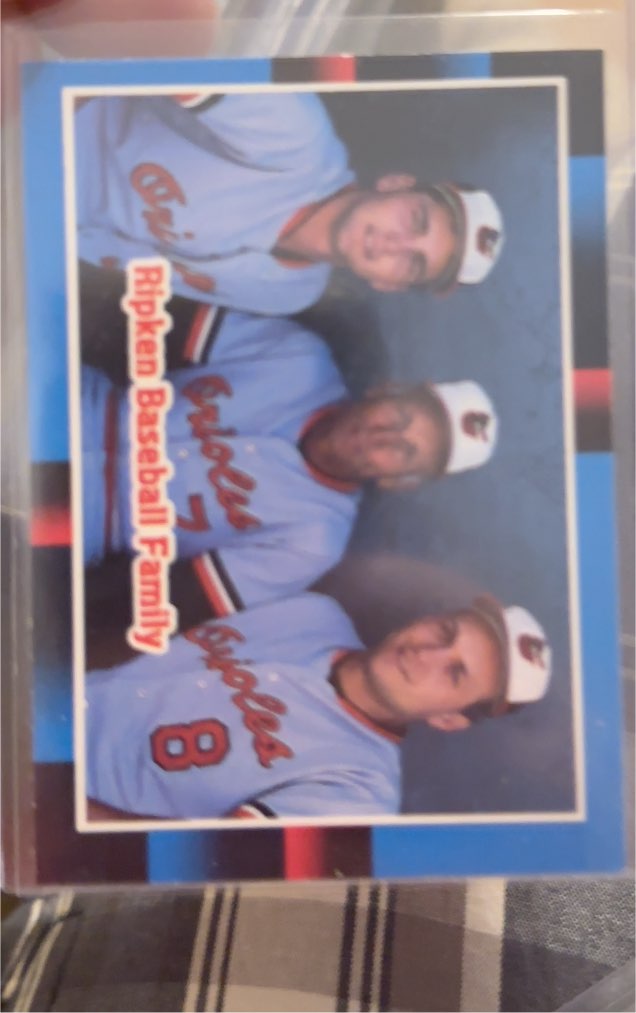 1988 Donruss #625 Ripken Baseball Family — front