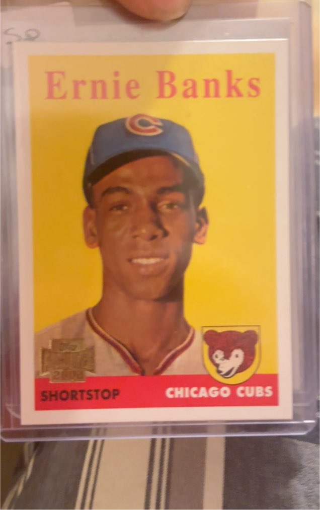 1958 Topps #310 Ernie Banks — front