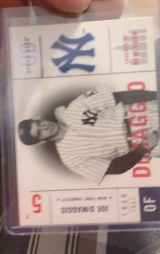 2001 Upper Deck Legends of New York #107 Joe DiMaggio — front