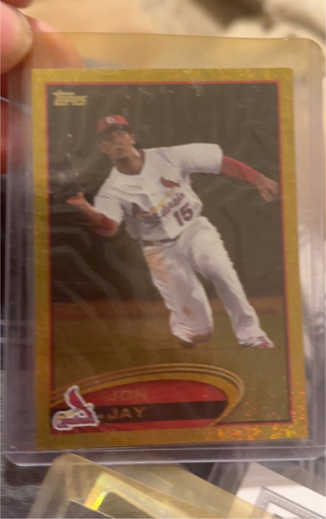 2012 Topps Gold Sparkle #258 Jon Jay — front
