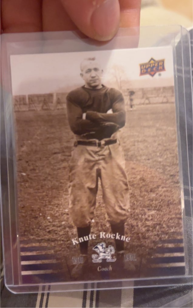 2024 Upper Deck Knute Rockne Coach — front