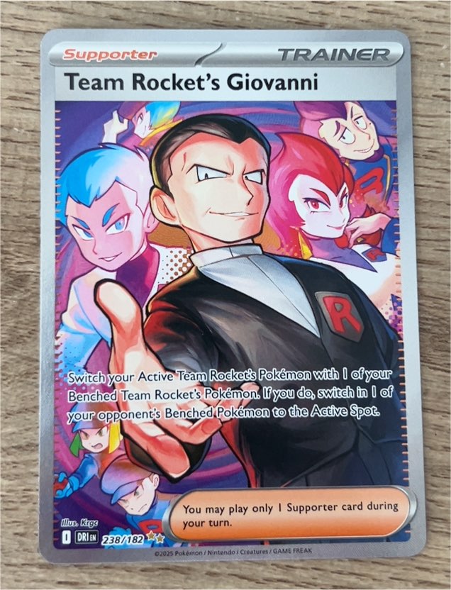 2025 Pokémon Destined Rivals #238/182 Team Rocket's Giovanni — front