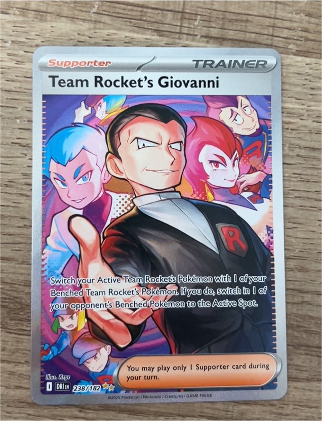 2025 Pokémon SV10 #238 Team Rocket's Giovanni — front